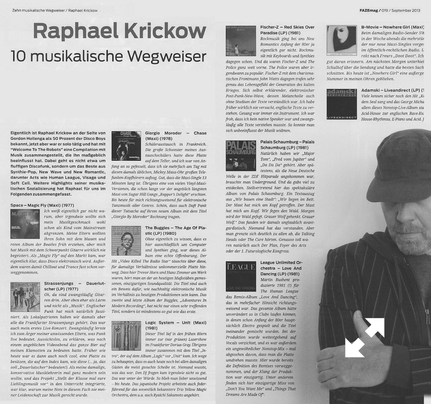 Welcome To The Robots, 10 MUSIKALISCHE WEGWEISER | FAZE MAG | SEPTEMBER 2013